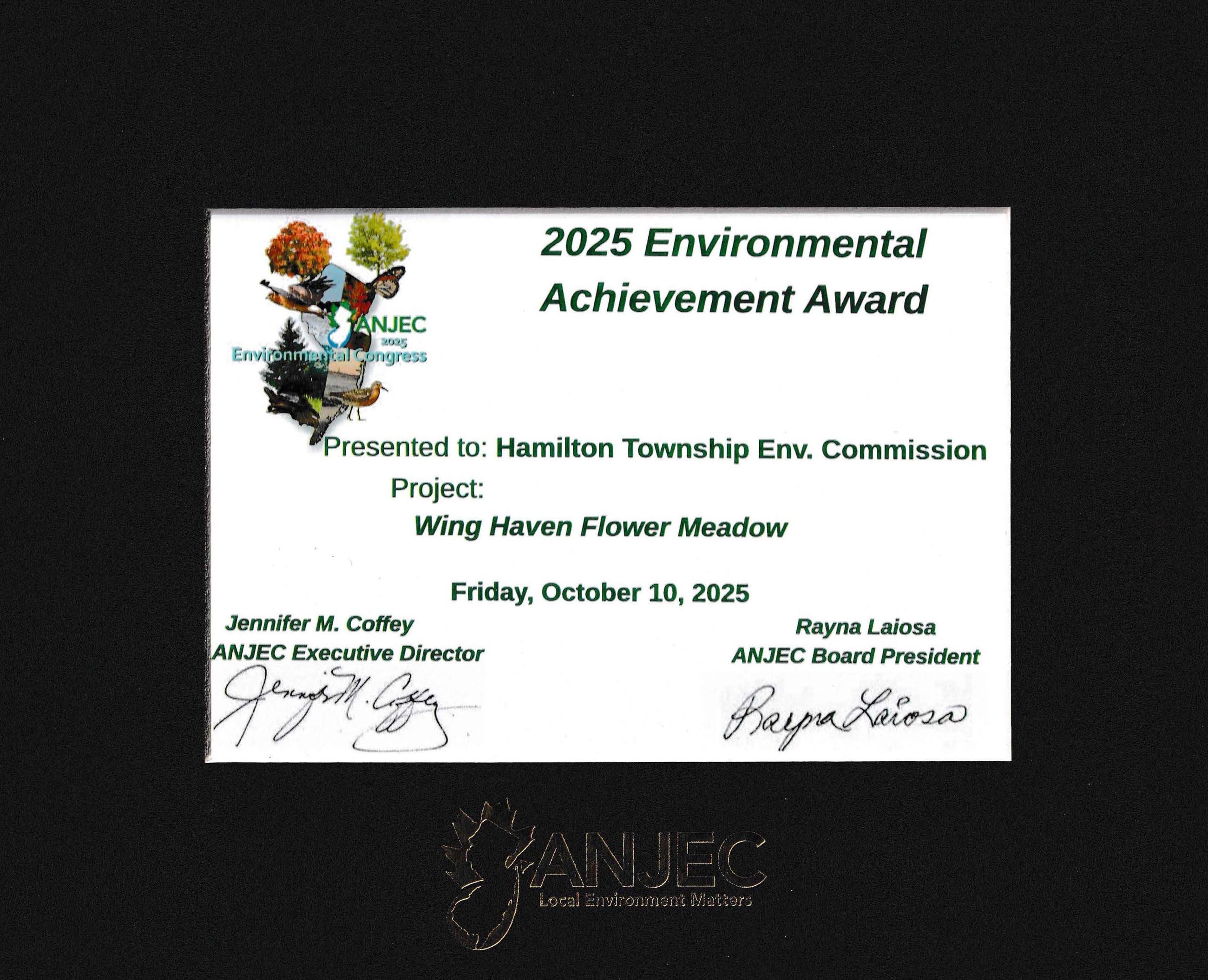 Award from ANJEC 2025