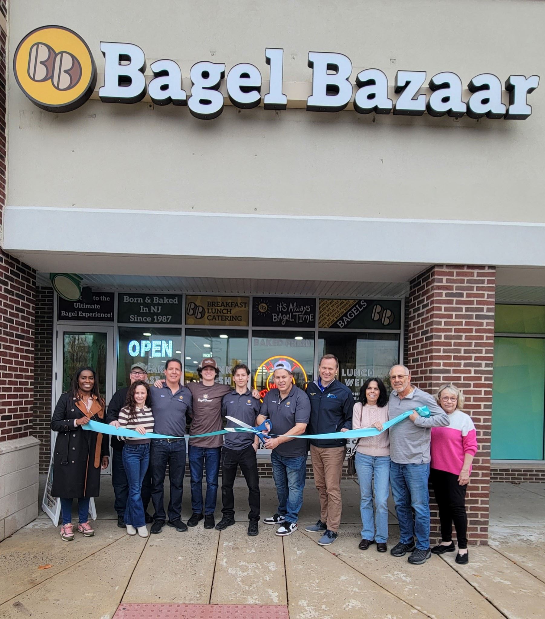Bagel Bazaar Grand Opening Group Photo
